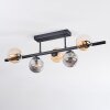Chehalis ceiling light, globe light Amber, Smoke-coloured, 5-light sources