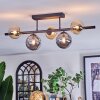 Chehalis ceiling light, globe light Amber, Smoke-coloured, 5-light sources