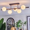Chehalis ceiling light, globe light white, 5-light sources