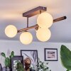 Chehalis ceiling light, globe light white, 5-light sources