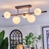 Chehalis ceiling light, globe light white, 5-light sources