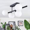 Chehalis ceiling light, globe light white, 5-light sources