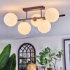 Chehalis ceiling light, globe light white, 5-light sources