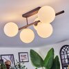 Chehalis ceiling light, globe light white, 5-light sources