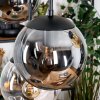 Gastor hanging light, globe light, pendant light Amber, clear, Smoke-coloured, 6-light sources