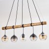 Koyoto hanging light, globe light, pendant light Ecru, black, 5-light sources