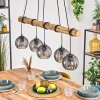 Koyoto hanging light, globe light, pendant light Ecru, black, 5-light sources