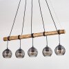 Koyoto hanging light, globe light, pendant light Ecru, black, 5-light sources