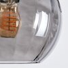 Koyoto hanging light, globe light, pendant light Smoke-coloured, 6-light sources