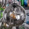 Koyoto hanging light, globe light, pendant light Smoke-coloured, 6-light sources