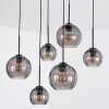Koyoto hanging light, globe light, pendant light Smoke-coloured, 6-light sources
