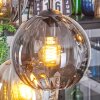 Koyoto hanging light, globe light, pendant light Amber, Smoke-coloured, 6-light sources