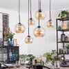 Koyoto hanging light, globe light, pendant light Amber, 6-light sources