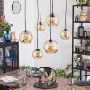 Koyoto hanging light, globe light, pendant light Amber, 6-light sources