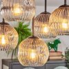 Ripoll ceiling light, globe light Amber, clear, Smoke-coloured, 5-light sources