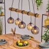 Koyoto hanging light, globe light, pendant light Ecru, black, 5-light sources