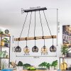 Koyoto hanging light, globe light, pendant light Ecru, black, 5-light sources