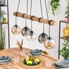 Koyoto hanging light, globe light, pendant light Ecru, black, 5-light sources