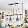 Koyoto hanging light, globe light, pendant light Ecru, black, 5-light sources