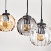 Koyoto hanging light, globe light, pendant light Ecru, black, 5-light sources