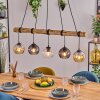 Koyoto hanging light, globe light, pendant light Ecru, black, 5-light sources