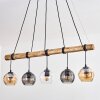 Koyoto hanging light, globe light, pendant light Ecru, black, 5-light sources