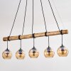 Koyoto hanging light, globe light, pendant light Ecru, black, 5-light sources