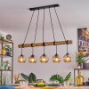Koyoto hanging light, globe light, pendant light Ecru, black, 5-light sources