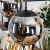 Gastor hanging light, globe light, pendant light Amber, Smoke-coloured, 6-light sources