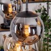Gastor hanging light, globe light, pendant light Amber, Smoke-coloured, 6-light sources
