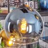 Koyoto hanging light, globe light, pendant light blue, gold, green, clear, coppery, 6-light sources