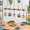 Ripoll hanging light, globe light, pendant light Ecru, black, 5-light sources