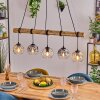 Ripoll hanging light, globe light, pendant light Ecru, black, 5-light sources
