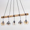 Ripoll hanging light, globe light, pendant light Ecru, black, 5-light sources