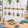 Ripoll hanging light, globe light, pendant light Ecru, black, 5-light sources