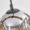 Ripoll hanging light, globe light, pendant light Ecru, black, 5-light sources