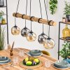 Ripoll hanging light, globe light, pendant light Ecru, black, 5-light sources