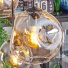 Ripoll hanging light, globe light, pendant light Amber, clear, Smoke-coloured, 6-light sources