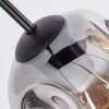Ripoll hanging light, globe light, pendant light Amber, clear, Smoke-coloured, 6-light sources