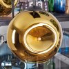Ripoll hanging light, globe light, pendant light blue, gold, green, 6-light sources