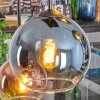 Koyoto hanging light, globe light, pendant light blue, gold, green, clear, coppery, 6-light sources