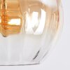 Koyoto hanging light, globe light, pendant light Amber, clear, 6-light sources