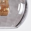 Koyoto hanging light, globe light, pendant light Amber, Smoke-coloured, 6-light sources