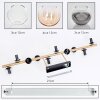 Koyoto ceiling light, globe light gold, black, 10-light sources