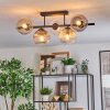 Koyoto ceiling light, globe light black, 5-light sources