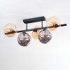 Chehalis ceiling light, globe light black, 5-light sources