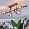 Chehalis ceiling light, globe light black, 5-light sources