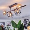 Chehalis ceiling light, globe light black, 5-light sources