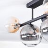 Chehalis ceiling light, globe light black, 5-light sources