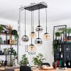 Gastor hanging light, globe light, pendant light black, 6-light sources